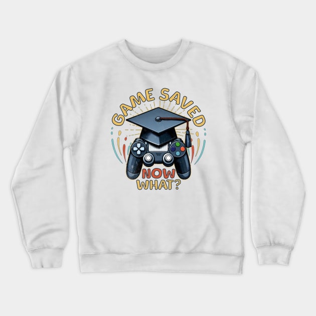 Gamer Graduation School Graduate Gaming Crewneck Sweatshirt by alcoshirts